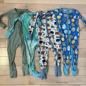 Little Sleepies Zippies 6-12 month bundle of four